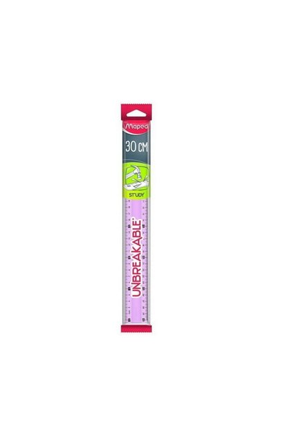 Cetvel Study Kırılmaz 30 Cm 245640 Asorti