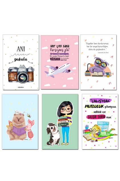 Student Motivation Card Set of 6, Card Gift