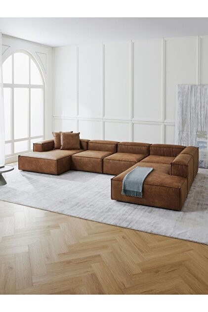 ※美品　NOBLE Fucus PRO S Home Design Concept Frida 5 Modül Pofidik Modüler Kanepe Xl Köşe