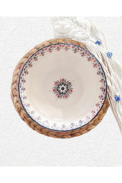 Salad Bowl Ceramic Lalezar Pattern 25 cm