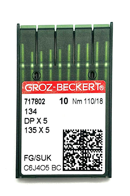 Groz Beckert 20 ADET Dikiş Makinesi Düz Makine Iğnesi Kalın Dip No