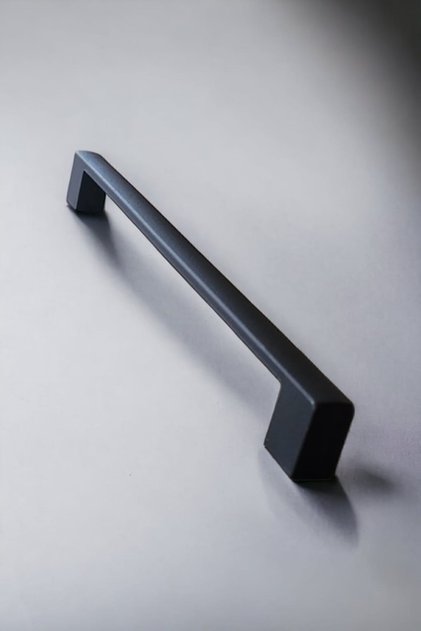 1. Grade Metal Bridge128 mm (12.8 cm) Matte Black Oven Paint Drawer Cabinet Furniture Handle