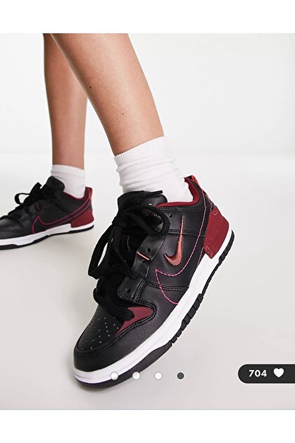 Nike Dunk Low Disrupt 2 Black Red Kadın Sneaker DV4024-003