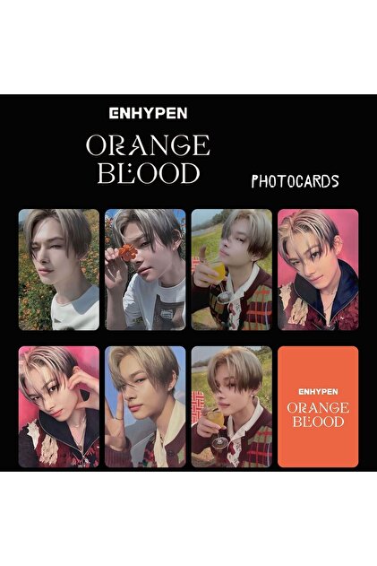 Kpop Dünyasi ENHYPEN NIKI '' Orange Blood '' Photocards Set