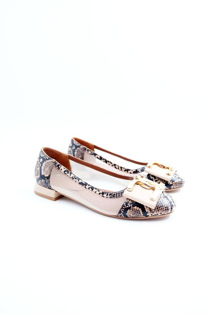 Women's Genuine Leather Evening Dress Ballerinas
