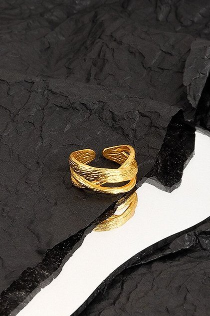 Women's Gold Color Design Ring