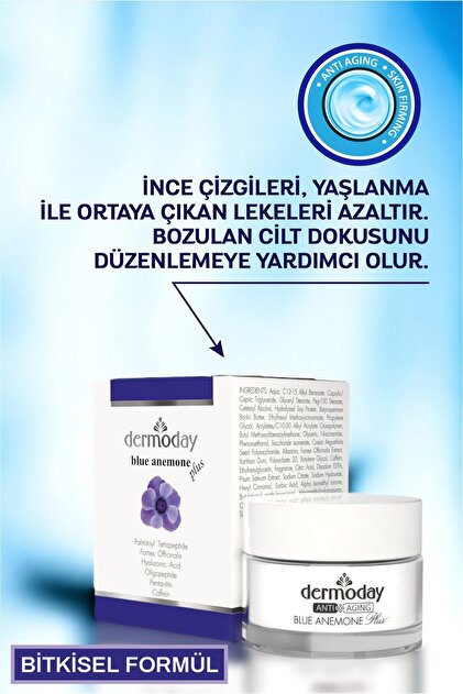 Dermoday Blue Anemone Plus Mavi Anemon Çiçeği Kremi Klasik 50ml