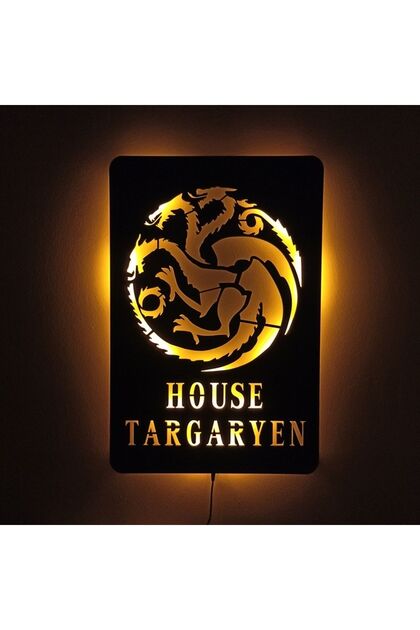 Game Of Thrones Targaryen Hanedanı Led Işıklı Tablo