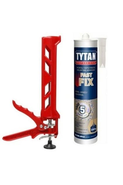 Tytan Fast Fıx Korniş Yapıştırıcı Montaj Silikonu Beyaz 290 Ml +pls Tabancalı