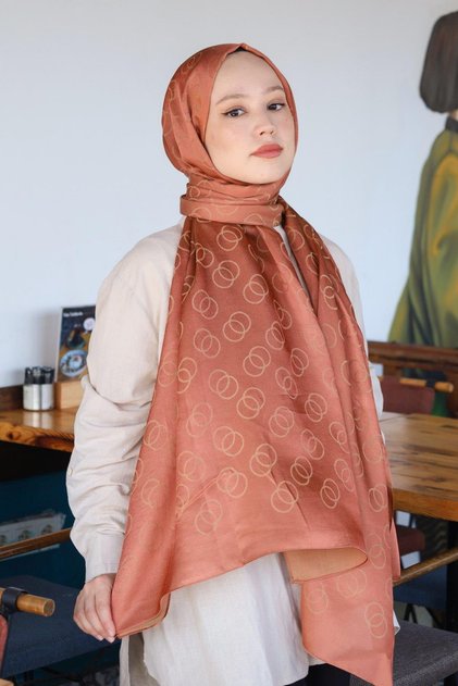 Ring Pattern Cotton Jacquard Shawl