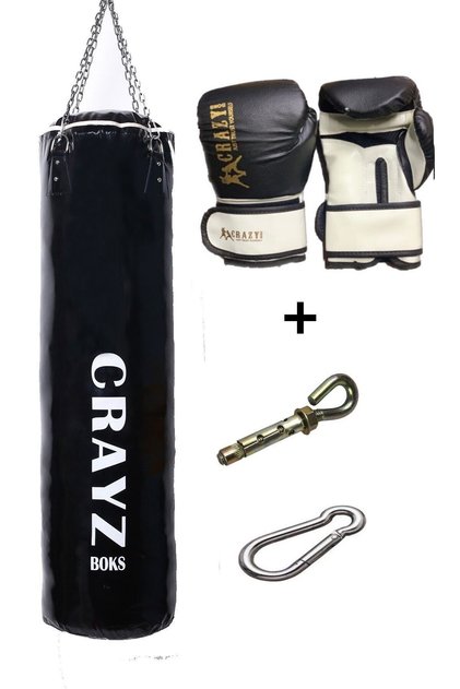 120x35 Büyük Boy Dolu Boks Kum Torbası Boks Eldiveni Set Askı Aparatı