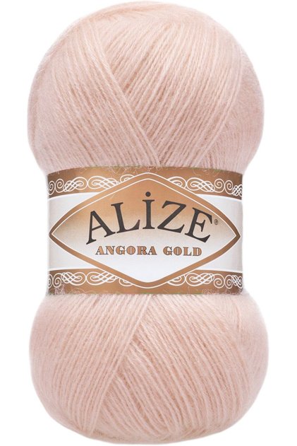 Angora Gold, fir de tricotat manual, lână Cod de culoare: 404 (pudră)