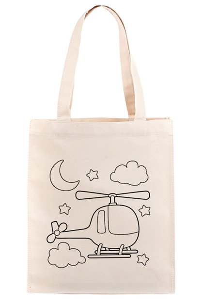 Painting Cloth Bag Helicopter