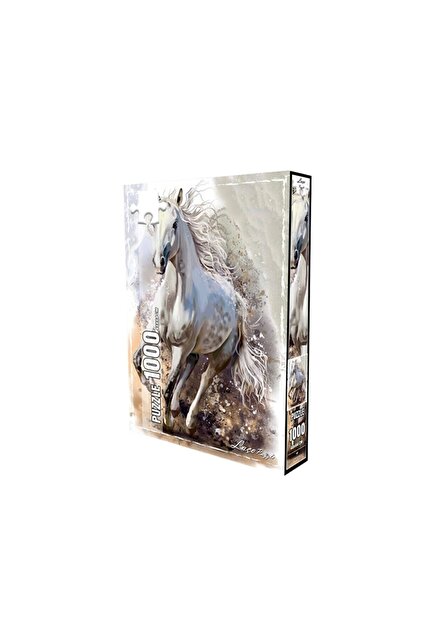 ileritoys Beyaz At 1000 Parçalık Puzzle - Puzzle Yapıştırıcı