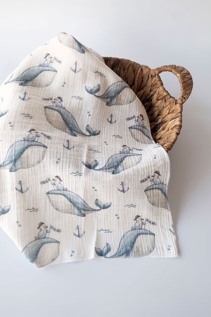 Multi-Purpose Muslin Blanket 75X85 cm - Baby Muslin Blanket - 2 Layer Muslin