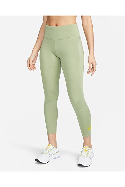 nike green running tights