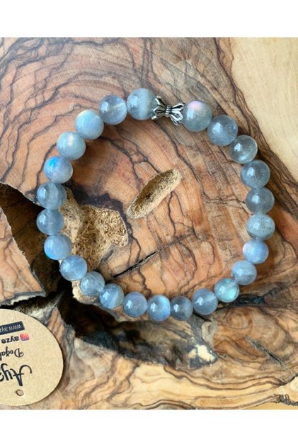 Labradorite Material Silver Bracelet