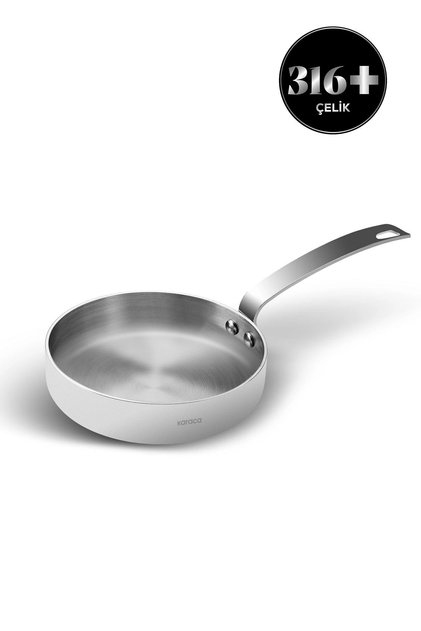3ply Powersteel 316 Çelik Indüksiyon Tabanlı Tava 12 Cm