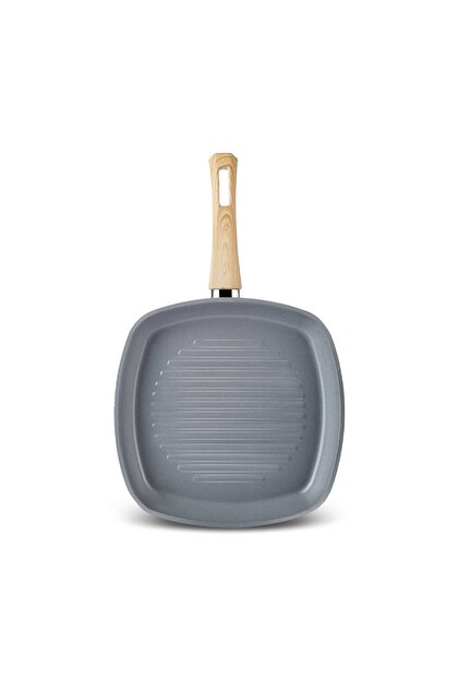 Karaca X Refika Swiss Crystal 0 Yağ İle Yanmaz Yapışmaz Grill Tava