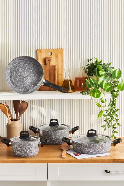 Bio Granit Ayaz 7 Parça Tencere Seti
