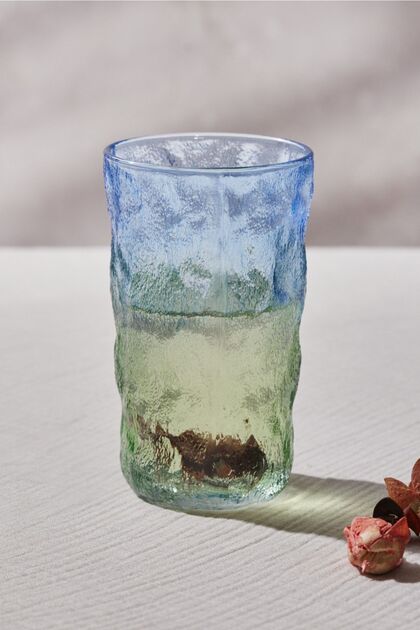 Single Soft Drink Glass Blue Green 383 ml