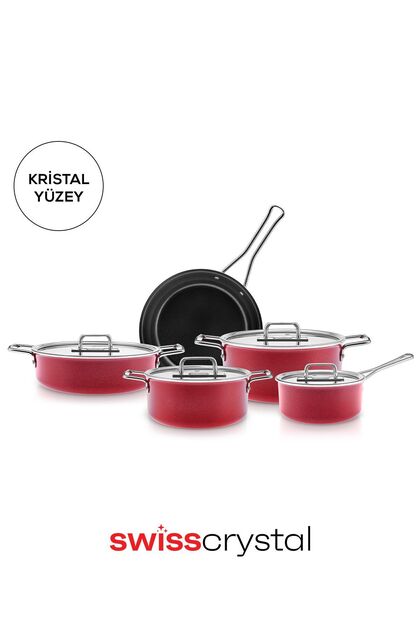 Karaca Swiss Crystal Mastermaid 9 Parça 0 Yağ İle Yanmaz Yapışmaz