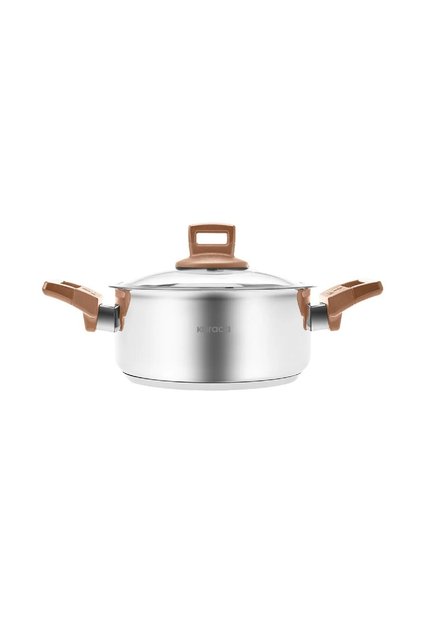 Senna Induction Base Steel Pot Rose 26 Cm 6,7 Lt