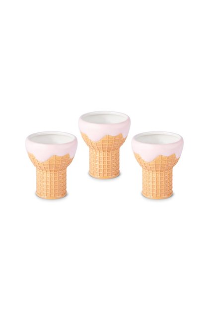 Waffle 3'lü Dondurma Kasesi 340 ml