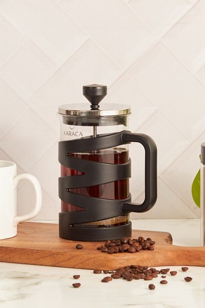 Diamond Black Borosilikat Cam French Press 600 ml