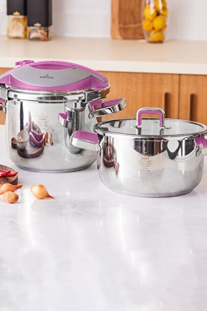 Karaca Orbit Violet 2'li Düdüklü Tencere Seti 4 + 6 Litre - Fiyatı