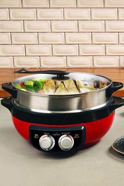 Karaca Mutfaksever 4in1 XXL Elektrikli Hızlı Pişirici Izgara/Sulu