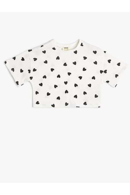 Girl's T-Shirt Ecru 4Skg10248Ak