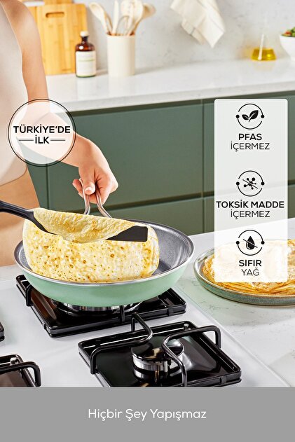 Karaca Swiss Crystal Mastermaid 9 Parça Tencere Seti Cabbage Green