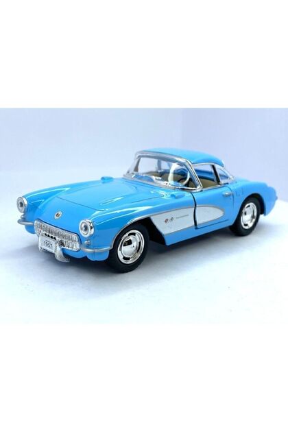 【激レア】CHEVROLET CORVETTE1957☆1:18 Kinsmart 1957 Chevrolet Corvette Çek Bırak 5inch. Lisanslı Model