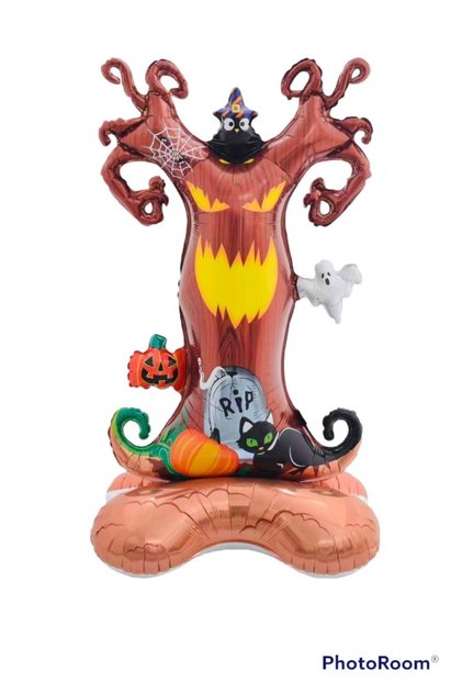 Ayaklı Halloween Ağacı Folyo Balon