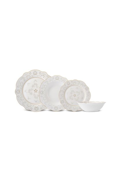Forever Bone Ornate 24 Parça 6 Kişilik Yemek Takımı