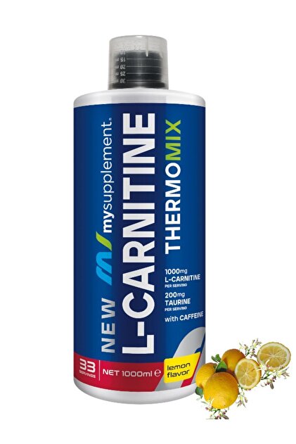 Mysupplement L-Karnitin 1000 mg – Limon Aromalı – 1000 ml - 33 Servis -  Thermo Mix L- Carnitine