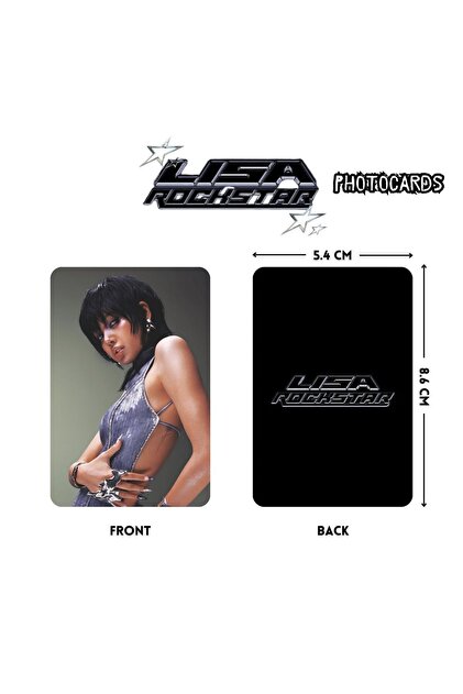 BLACKPINK LISA リサ ROCKSTAR ロックスター トレカ Kpop Dünyasi BLACKPINK LISA '' Rockstar '' Photocards Set - Fiyatı