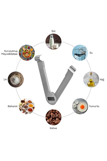 Gastro Scale 1001 Ekranlı Inox Mutfak Tartısı 5 kg Kapasite