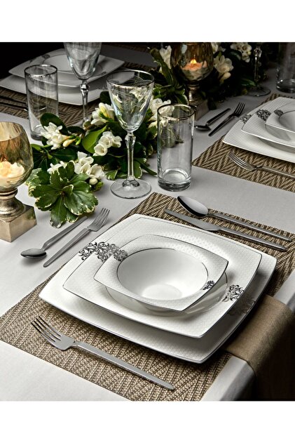 Karaca Fine Pearl Shining 86 Parça 12 Kişilik İnci Yemek Takımı