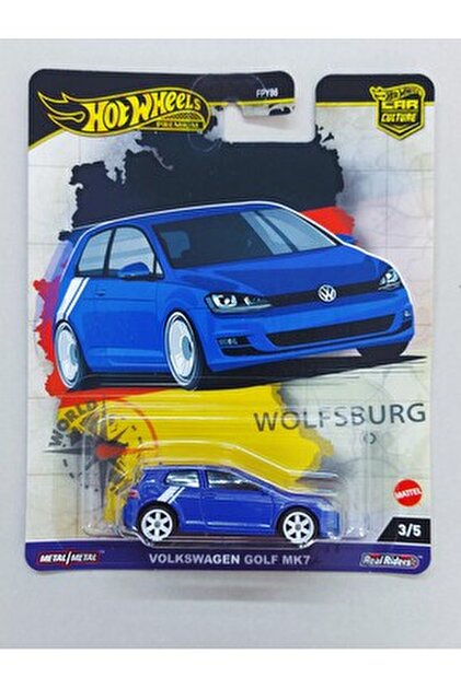 Hot Wheels Volkswagen ミニカーセット HOT WHEELS Premium Car Culture VOLKSWAGEN GOLF MK7 HRV79 - Fiyatı