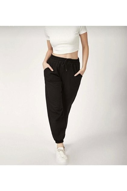 Unisex High Waisted Jogger Summer Sweatpants with Elastic Legs