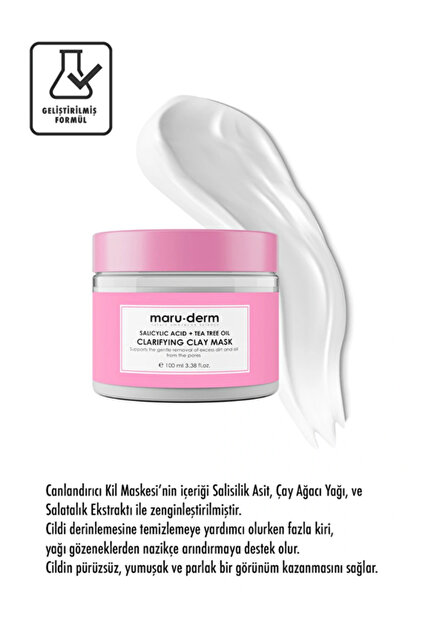 Salisilik Asit + Çay Ağacı Yağı Kil Maskesi 105 ml