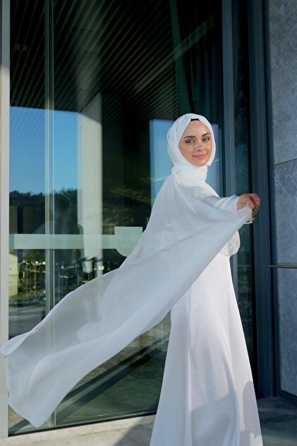 white hijab graduation dress Crystal Lace-Up Maxi main image 0