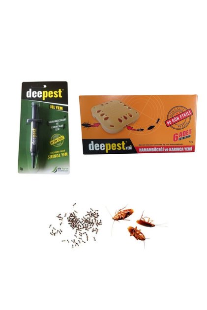 Depeest 5gr Jel 6'lı Yem Istasyonu/ Hamamböceği Ve Karınca Ilacı 2'li Kokusuz Pratik