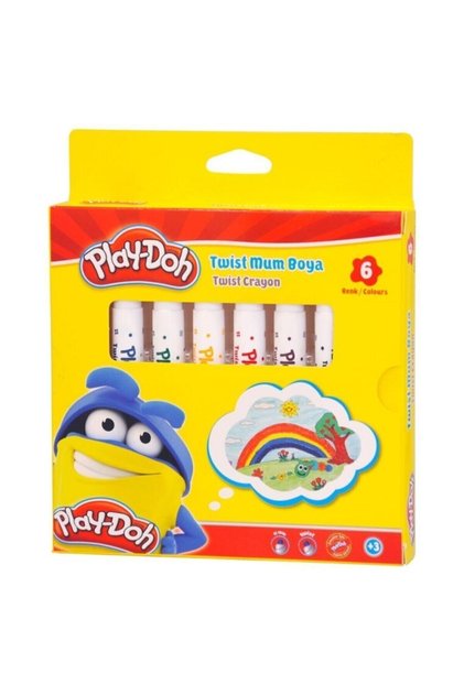 Play-doh 6 Renk Silinebilir Crayon Mum Boya Cr007