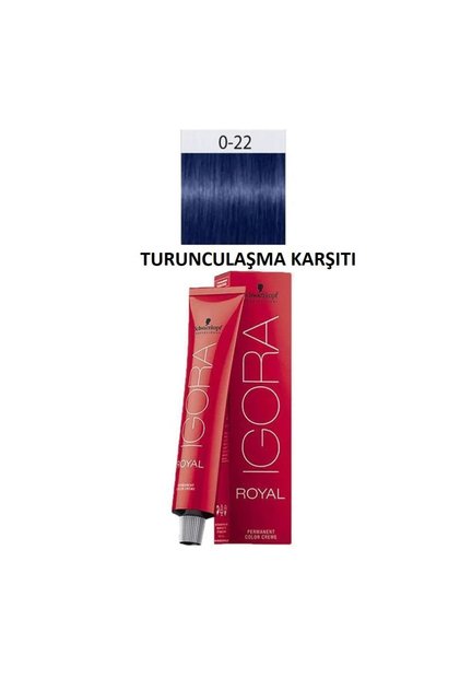 Igora Royal 0-22 Anti Orange Concentrate Saç Boyası Krem 60ml