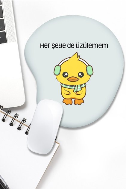 Üzülemem Civciv Bilek Destekli Mouse Pad