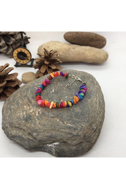 Handmade Ethnic Authentic Hippie Bohemian Mother of Pearl Bracelet