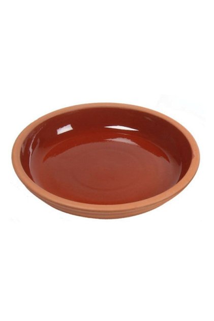 Toprak Sırlı Yuvarlak Güveç 22 Cm 2li